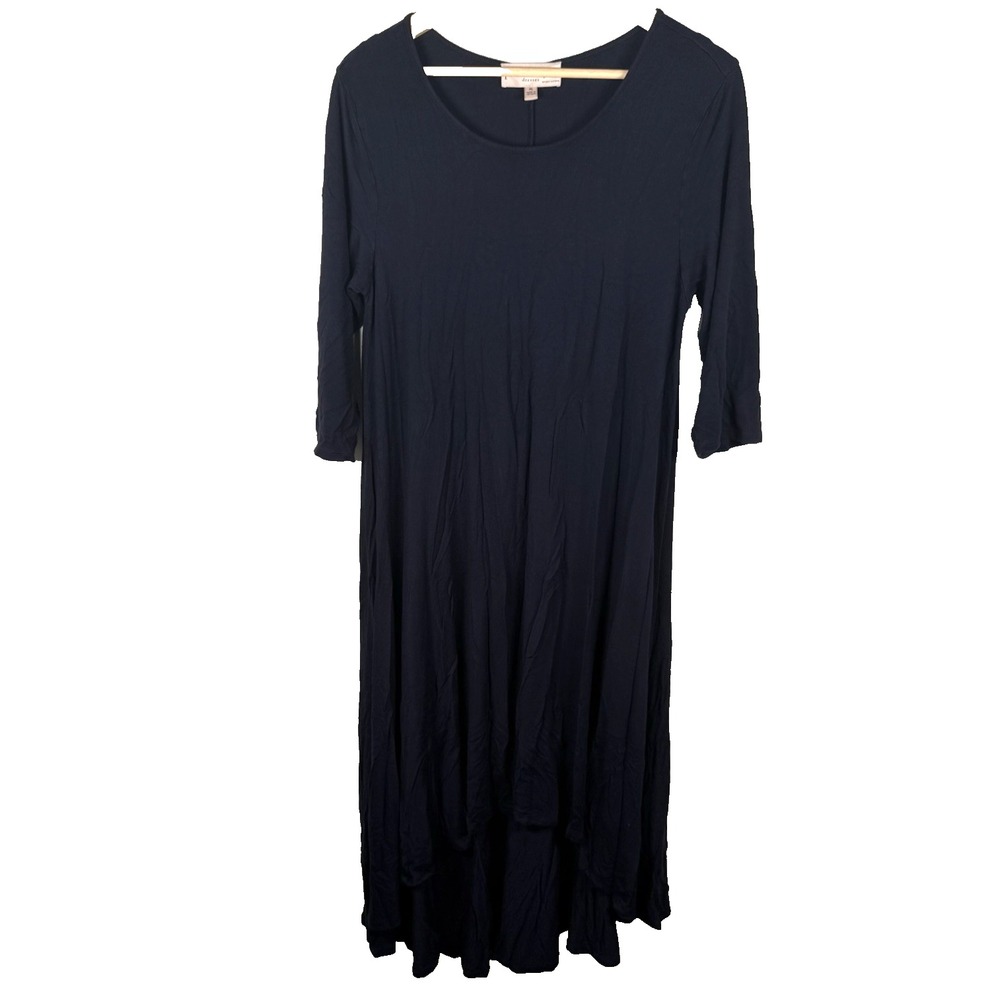 Philosophy Black Long Sleeve Dress‎ Size XL Minimalist Capsule Wardrobe Stretch
